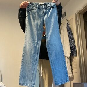 Light Blue Men's Straight-Leg Jeans